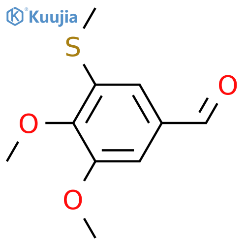 3,4-diMethoxy-5-(Methylthio)benzaldehyde structure