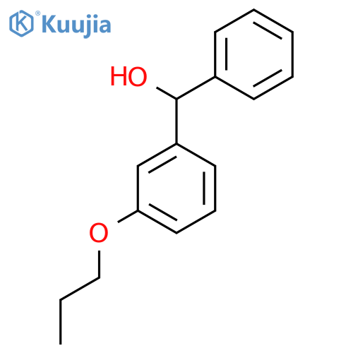 Phenyl(3-propoxyphenyl)methanol structure