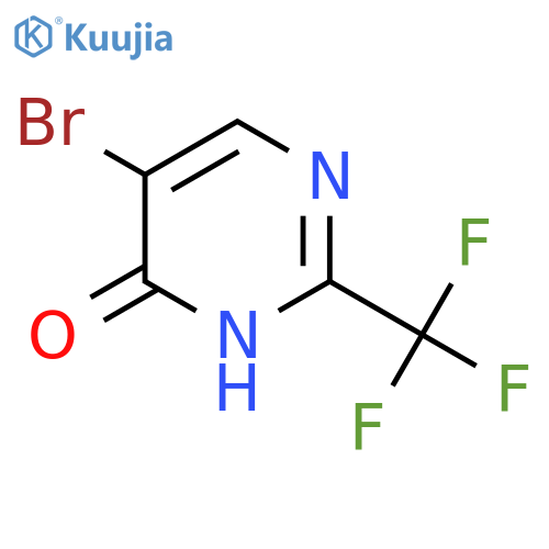 5-Bromo-2-(trifluoromethyl)pyrimidin-4-ol structure