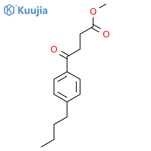Methyl 4-(4-n-butylphenyl)-4-oxobutyrate structure