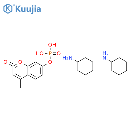 4-Methylumbelliferyl Phosphate Bis-(cyclohexylammonium) Salt structure