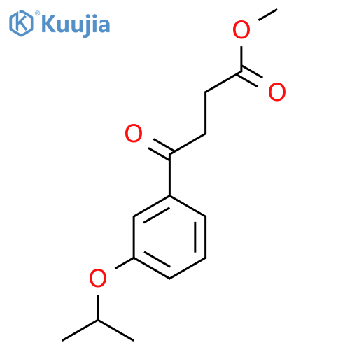 Methyl 4-(3-isopropoxyphenyl)-4-oxobutanoate structure