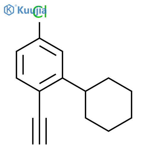 4-Chloro-2-cyclohexyl-1-ethynylbenzene structure