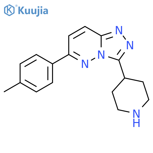 3-(Piperidin-4-yl)-6-(p-tolyl)-[1,2,4]triazolo[4,3-b]pyridazine structure