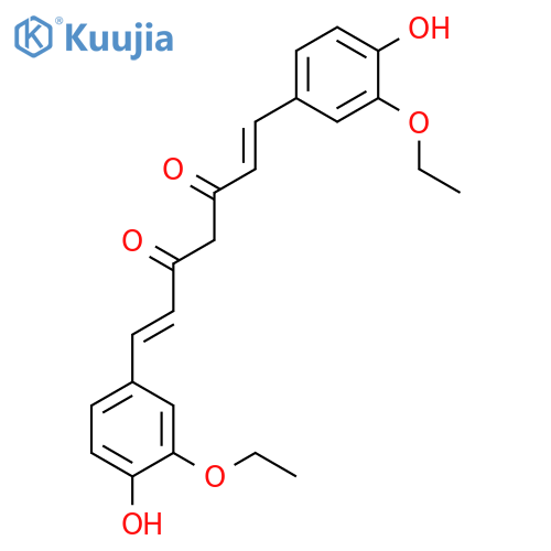 1,7-Bis(3-ethoxy-4-hydroxyphenyl)hepta-1,6-diene-3,5-dione structure