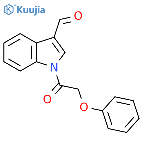 1-(2-Phenoxyacetyl)-1H-indole-3-carbaldehyde structure