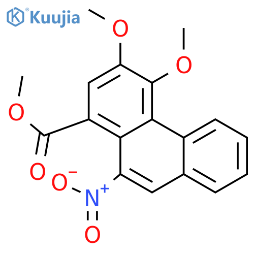 1-Phenanthrenecarboxylicacid, 3,4-dimethoxy-10-nitro-, methyl ester structure