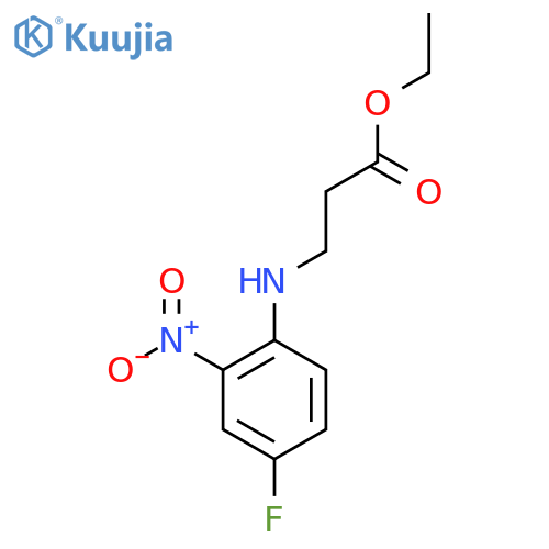 ethyl 3-(4-fluoro-2-nitrophenyl)aminopropanoate structure