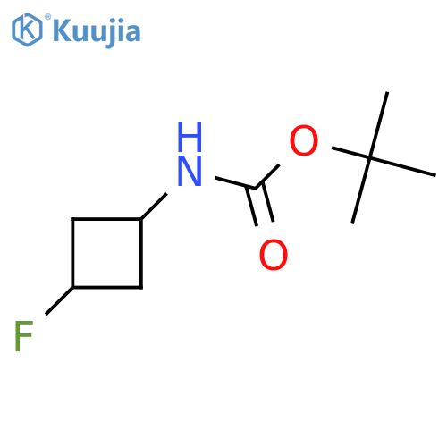 tert-butyl 3-fluorocyclobutylcarbaMate structure