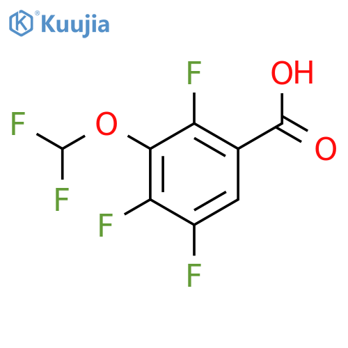 3-(Difluoromethoxy)-2,4,5-trifluorobenzoic acid structure