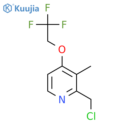 2-Chloromethyl-3-methyl-4-(2,2,2-trifluoroethoxy)pyridine structure