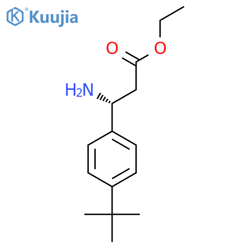 ethyl (3R)-3-amino-3-(4-tert-butylphenyl)propanoate structure