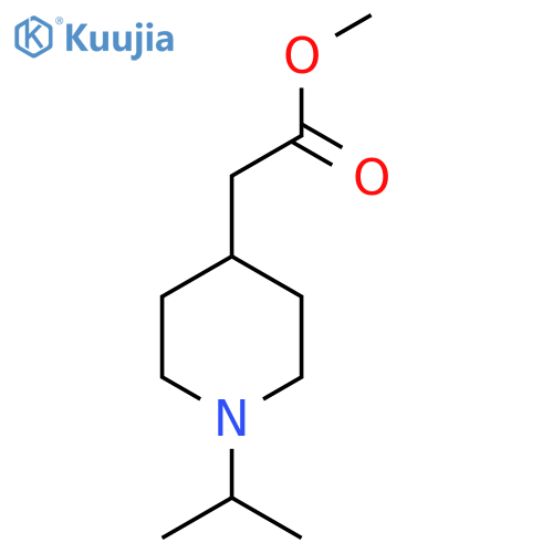 Methyl 2-[1-(propan-2-yl)piperidin-4-yl]acetate structure