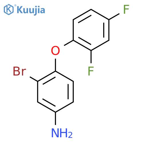 3-Bromo-4-(2,4-difluorophenoxy)aniline structure
