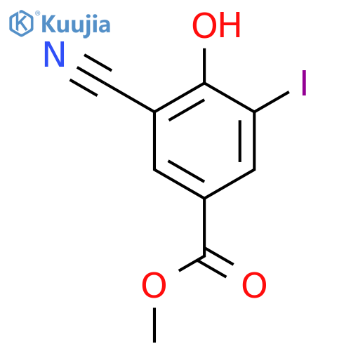 Methyl 3-cyano-4-hydroxy-5-iodobenzoate structure