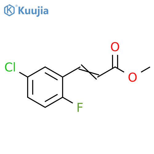 methyl (2E)-3-(5-chloro-2-fluorophenyl)prop-2-enoate structure