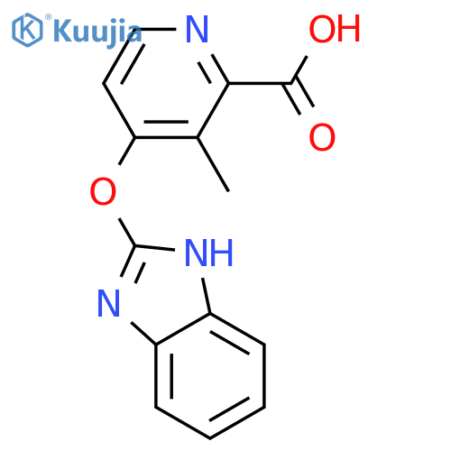 4-[(1H-Benzimidazol-2-yl)oxy]-3-methyl-2-pyridinecarboxylic AcidDiscontinued See:B203960 structure