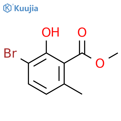 methyl 3-bromo-2-hydroxy-6-methylbenzoate structure