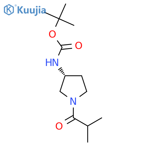 (R)-Tert-Butyl 1-isobutyrylpyrrolidin-3-ylcarbamate structure