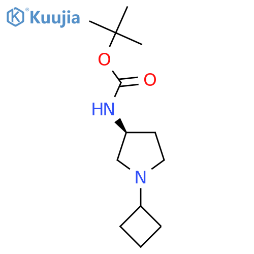 (S)-Tert-Butyl 1-cyclobutylpyrrolidin-3-ylcarbamate structure