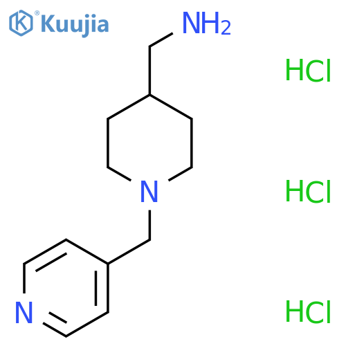 [1-(Pyridin-4-ylmethyl)piperidin-4-yl]methanamine trihydrochloride structure