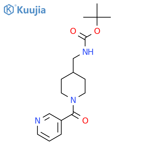 Tert-Butyl [(1-nicotinoylpiperidin-4-yl)methyl]carbamate structure