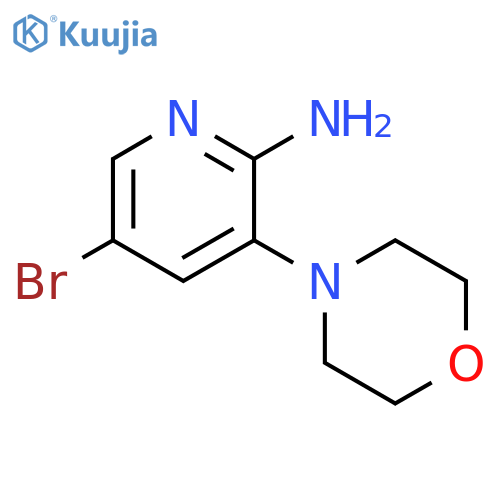 5-Bromo-3-morpholinopyridin-2-amine structure