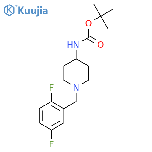 Tert-Butyl 1-(2,5-difluorobenzyl)piperidin-4-ylcarbamate structure