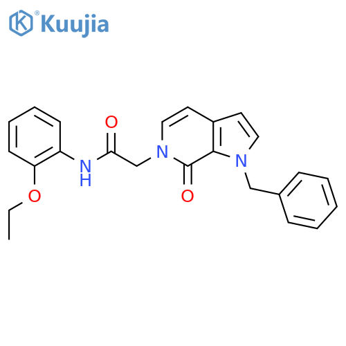 2-{1-benzyl-7-oxo-1H,6H,7H-pyrrolo2,3-cpyridin-6-yl}-N-(2-ethoxyphenyl)acetamide structure