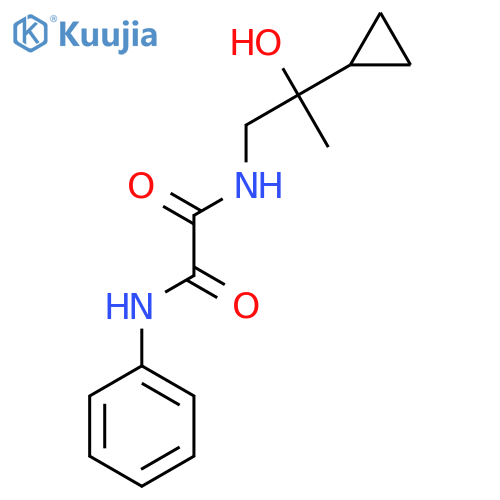 N-(2-cyclopropyl-2-hydroxypropyl)-N'-phenylethanediamide structure