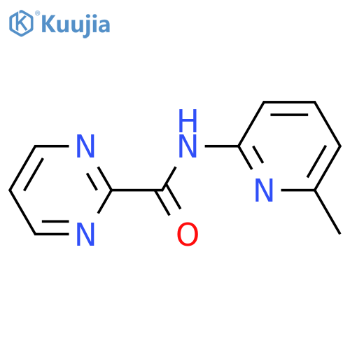 N-(6-methylpyridin-2-yl)pyrimidine-2-carboxamide structure