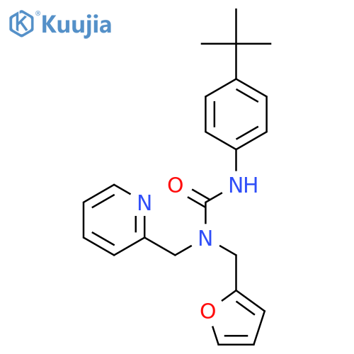 3-(4-tert-butylphenyl)-1-(furan-2-yl)methyl-1-(pyridin-2-yl)methylurea structure