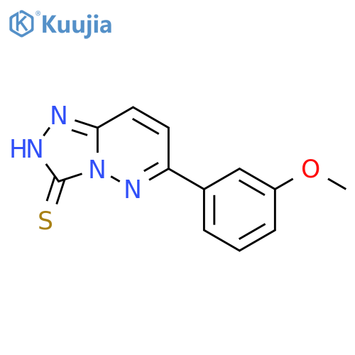 6-(3-methoxyphenyl)-1,2,4triazolo4,3-bpyridazine-3-thiol structure