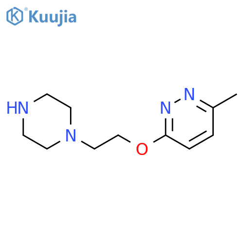 3-methyl-6-[2-(piperazin-1-yl)ethoxy]pyridazine structure