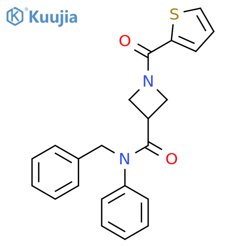N-benzyl-N-phenyl-1-(thiophene-2-carbonyl)azetidine-3-carboxamide structure
