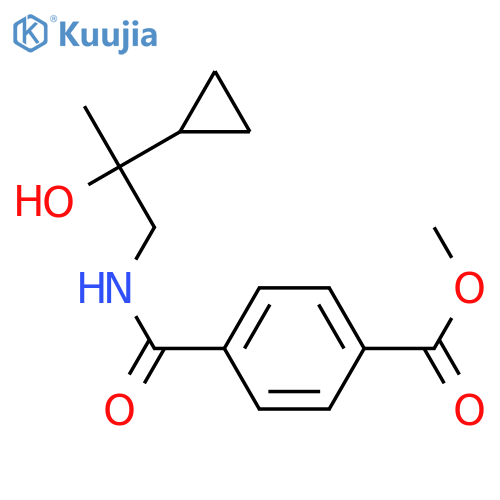 methyl 4-[(2-cyclopropyl-2-hydroxypropyl)carbamoyl]benzoate structure