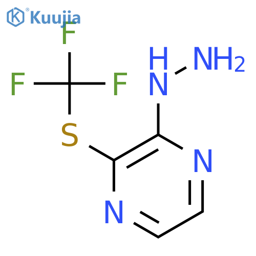 (3-Trifluoromethylsulfanyl-pyrazin-2-yl)-hydrazine structure