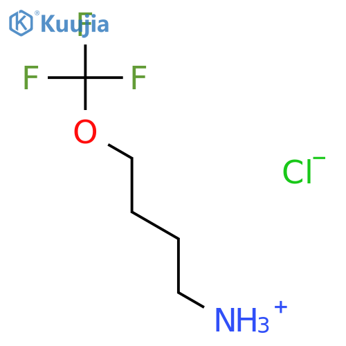 4-Trifluoromethoxy-butyl-ammonium;chloride structure