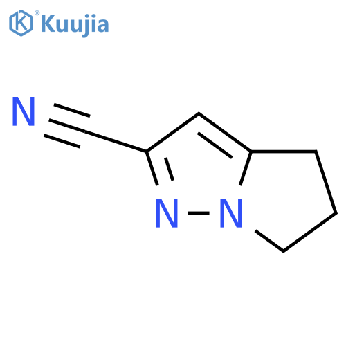 5,6-dihydro-4H-Pyrrolo[1,2-b]pyrazole-2-carbonitrile structure