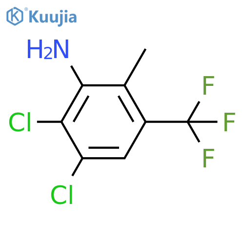 2,3-Dichloro-6-methyl-5-(trifluoromethyl)aniline structure