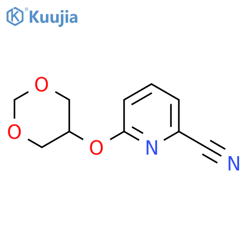 6-(1,3-Dioxan-5-yloxy)pyridine-2-carbonitrile structure