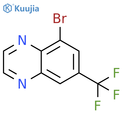 5-Bromo-7-(trifluoromethyl)quinoxaline structure
