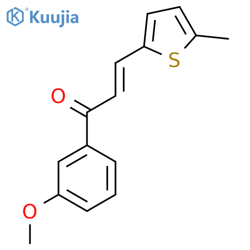 (2E)-1-(3-Methoxyphenyl)-3-(5-methylthiophen-2-yl)prop-2-en-1-one structure