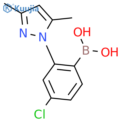 4-Chloro-2-(3,5-dimethyl-1H-pyrazol-1-yl)phenylboronic Acid structure