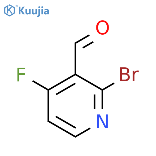 2-Bromo-4-fluoronicotinaldehyde structure