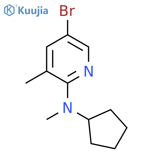 5-Bromo-N-cyclopentyl-N,3-dimethylpyridin-2-amine structure