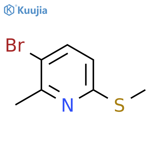 5-Bromo-6-methyl-2-methylthiopyridine structure