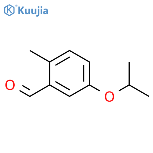 2-methyl-5-(propan-2-yloxy)benzaldehyde structure