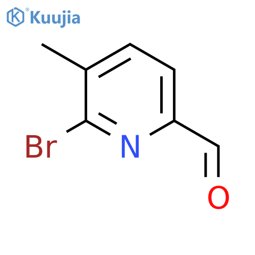 6-Bromo-5-methylpicolinaldehyde structure