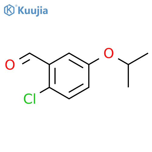 Benzaldehyde, 2-chloro-5-(1-methylethoxy)- structure